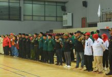 Perkuat Persatuan Bangsa, LDII Jakarta Pusat Ikuti Upacara HUT RI Bersama FLO